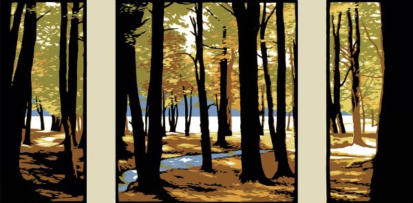 LAKESIDE WOOD TRIPTYCH