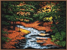 WOODLAND STREAM - Midsize